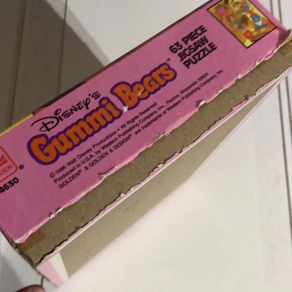 Disney Gummi Bears Cartoon Puzzle 1986 Gummi Bears Puzzle Vintage Disney